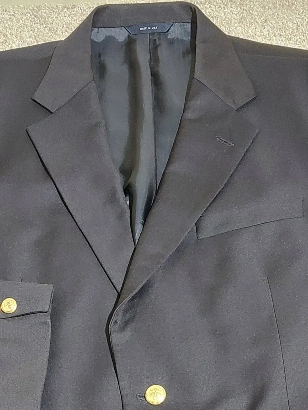 Brooks Brothers Loro Piana Super 110s Wool Blazer Size 45R SEE MEASUREMENTS